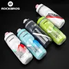 Rockbros Cykling Water Bottle Zimna woda Izolowana termiczna silikonowa butelka fitness rower na zewnątrz przenośny 620 ml wodny czajnik 240416