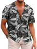 Erkekler Sıradan Gömlek Hawaii Moda Erkek Çiçek Erkekler 3D Baskı Y2K Plajı Kısa Kollu Camisa Yaz Bluz Vintage Giysileri Adam Giysileri 240416