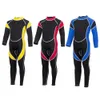 Çocuklar için Neopren Wetsuit Diving Suits Çocuk Yüzme Uzun Kollu Kızlar Sörf Sörf Şnorkelli Yumurtlama Hasçısı 240416