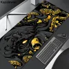 Pads Schwarz -Weiß -Schreibtischmatten -Gaming -Maus -Pad großer Mousepad Gamer -PC -Zubehör XXL Computer Keyboard Deskpad Anime Maus Matte Lauf