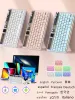 Teclados transparentes sem fio Bluetooth Keyboard portátil Ultrathin para iPad Smartphone Tablet laptop retroiluminado para iOS Android Windows