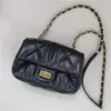 Bag Fashion Small Mini Flap High Quality Women Real Leather Handbag Retro Messenger Lady Rhombus Chain Square Purse