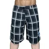 2023 Sommer Herren Casual Speed Dry Beach Hosen Farbe Beule Plaid Black Sports Surfen Nickel Fünfpunkt Shorts 240403