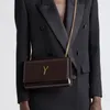 10A Классическая Бордо Патентная Кожа Золотая пряжка K ATE SURSET BADG вечерние сумки Дизайнерские женские мешки на плече на плече