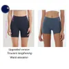 Lu Fiess Bike Align Running Women High Rise Back Back Stretchy Shorts Sport Workout Leisure Yoga Gym Court-citronnage Gym de gymnase