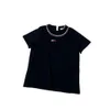 Tshirt pour femmes miumiues tshirt créateur de luxe LETTRE LETTRE IMPRIMÉ TOP QUALIT