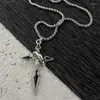 Chains Vintage Cross Pendant Necklace For Men's Versatile Chain Trendy Sweat Shirt Hanging Punk Jewelry Gift