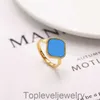 designer jewelry clover ring Classic diamond butterfly Ring wedding rings of women men love ring gold silvery chrome heart ring Valentines Mothers Day gift