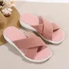 Slippers Flats Rome Beach 2024 Plateforme de robe Chaussures Femmes Mesh Mesh Casual Summer Flip Flops Tlides Walking Sport Sandales