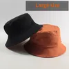 Cappelli da pesca di donne di grandi dimensioni Donne Big Head Man Summer Sun Hat Two Sides Caps Panama Dimensioni di cappelli a secchio 57-59 cm 60-62 cm 63-64 cm 240416