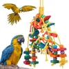 Other Bird Supplies Parrot Toys Hanging Rope Pet Ladder Wood Stand Budgie Parakeet Climb Cage Bite Toy Colorful Chewing