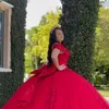 Luxury Red Quinceaneras 2024 Robes de bal de berbe