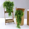 Dekorativa blommor Vattenbeständiga falska växt Artificial Fern Vine For Home Wedding Decor UV Resistant Faux Greenery Indoor Outdoor Garden