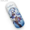 サングラスケースGenshin Impact Anime Cosplay Glasses Case Baal Xiao Zhongli Hutao Ganyu Klee Eula Eula Venti Tartaglia ShenheファンギフトY240416