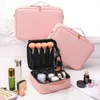 Waterproof PU Makeup Case Large Travel Undergarments Storage Organize Box Cosmetics Bag 240416