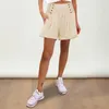 Women's Shorts Women Stylish High Waist With Pleated Button Detail Side Pockets For Summer Vacation Beach Activities