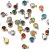 20pcs en acier inoxydable Chimestone Charms 6 mm Perles de cristal en cristaux Charmes pendentifs pour les bijoux de bricolage fabriquant 240408