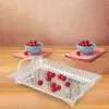 Assiettes Ornement de plateaux de mariage avec des poignées doubles servantes pour les fêtes Supply El Table Decor