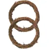Fiori decorativi da 16 pezzi Vine Ghirlanda Framella cornice Ghirlanda fai da te Rattan che fa anelli decorate a mano intrecciata rotonda
