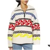 Chandails pour femmes Isabel Marant Etoile Marner Sweater Femmes Fimez une fermeture éclair PLOVIR MIMM-Zip Fleece Trop Drop Livrovel Vêtements Otgyy