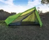 Tenten en schuilplaatsen Outdoor Ultralight One Person Tent Camping Hiking Double Layer 15D Nylon Silicon Coating (geen paal)