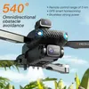 Drones Nieuwe P8 GPS Drone 8K HD Dual Camera Optische stroompositie Borstelloze obstakel Vermijding RC Foldable Quadcopter Aerial Photography 24416