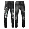 Mens Jeans For Men Top Quality Letter Brodery Logo Designer Denim Pants Fashion Holes Hip Hop Street Trousers Storlek 28-40 Winter01 12