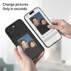 2024 TIKTOK HOT MOBILEFONSFALL DIY SCREEN Projection NFC Ink Display Cover för iPhone 15 Pro Max 14 13 Promax Hård PC -plast Soft TPU -fodral med Retail Box