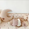 Almohada de niños forma de luna para dormir para dormir para dormir para el diseño del bebé de bebé nacido lactancia materna decorativa 240415