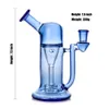 7,5 Zoll Glaswasserrohröl DAB Rigglas Shisha Rohre Bubbler Recycler Bong mit 14mm Quarzknaller