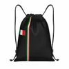 Bandiera in Italia Custom Braging Brackpack Borse Men Donne Leggrezza Italian Pride Gym Sports Sackpack Sacks per viaggiare C5GM#