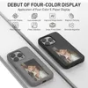 2024 TIKTOK Hot Mobile Phone Case de bricolage Projection d'écran NFC Couvercle d'affichage de l'encre pour iPhone 15 Pro Max 14 13 Promax Hard PC Plastic Soft TPU Cas avec boîte de détail