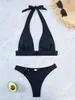 Swimwear pour femmes Micro Bikini 2024 Femme MAINTENANT FEMMES BLANCES STRANG BIKINIS BIKINIS SET FEMME BATUILLE FEMME BOUCLE BIQUI
