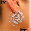 Hoop huggie moda spiral küpeler konik sedye piercing göstergesi genişletici fiş vücut mücevher aksesuarları 20pcs/lot d dhgarden dhjh8