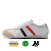 Nowy Onitsukass Tiger Mexico 66 Sneakers Lifestyle Sneakers Women Men Fashion Buty Casual Buty Czarno-Blue Żółte Trenery Niski mody Lokera Big Size 36-45