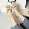 Casual Shoes Spring And Autumn Flat Platform Solid Color Bowknot Sweet Round Toe Shallow Mouth Comfortable Good-looking Women's