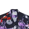 Chemises décontractées pour hommes 24SS Wacko Maria Planet Print Hawaii Short Shirt Summer High Quality Mens Womens Voyage