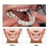 Perfekt passande tandblekning Fake Tooth Cover Snap On Silicone Smile Veneers Teeth Upper Beauty Tool Cosmetic Teeth Free Frakt