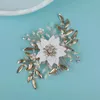 Hair Clips Gold Color Floral Bridal Comb Pearls Jewelry Fashion Leaf Wedding Headpiece Women Crown Accessories