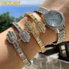 Eyes Out Out Of The Angel of Fatima Bracciale Cz Zircon Hamsa Apri Braggle per uomini Donne Hip Hop Luxury Jewelry 240416