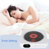 مشغل محمول CD Player FM Radio Wall Abtable Retro Bluetoothcompatible Music Disclic ألبوم Bluetooth Boombox وشاشة LED جديدة