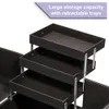 Makeup Train Case Cosmetics Organizer Matte Black 240416