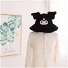 Шляпы шляпы Big Girl Winter Warm Hat Cap со стереоходом Kuromi Veet Visor Accessories Drop Drod