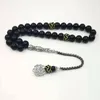 Black Agates Rosário Tasbih Presente Islam Misbaha Mans Onxy Prays Eid Ramadã Presente para homens 240402