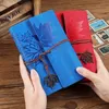 Винтажные путешественники переплетчатая ноутбука пустое дневник Kraft кожа Leak Leaf Leaf Botpad Journ