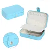 double-deck portable jewelry case large capacity jewelry storage box ornament necklace rings earrings bag organizer