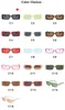 2024 Solglasögon Ny trendiga anpassade mode Vintage Ladies Rimless Square Small Rectangle Frameless Sun Glasses Women Men Sha