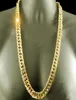 24K Real YELLOW GOLD FINISH SOLID HEAVY 11MM XL MIAMI CUBAN CURN LINK NECKLACE CHAIN Packaged Unconditional Lif1048936