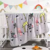 Decken 100 130 cm Baby Decke Soft Born Swaddle Wrap Kleinkind Kinder Boy Girl Sofa Bettwäsche Multifunktionale Kinderquilts