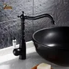 Bathroom Sink Faucets Black Basin Faucet And Cold Mixer Tap Oil Rubbed Finished Single Handle Water